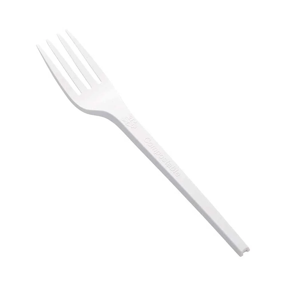 CPLA Individual Cutlery  Fork, Knife & Spoon (Black & White)  Disposable Tableware - Image 4