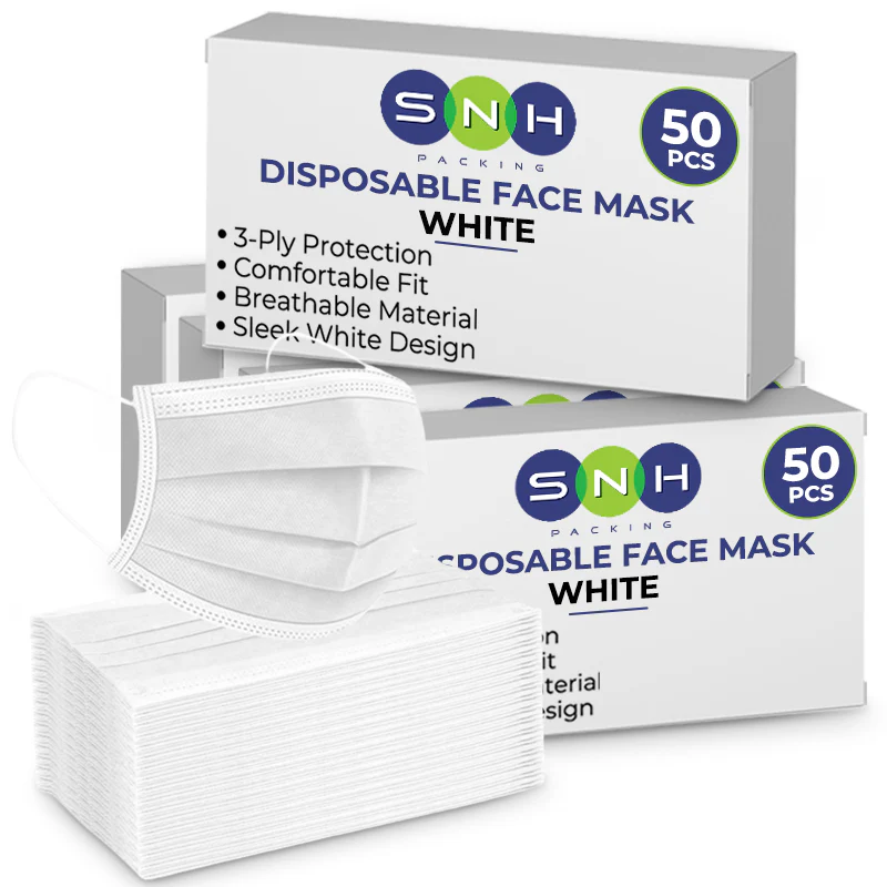 Disposable 3Ply Face Masks  50 PCS PKT