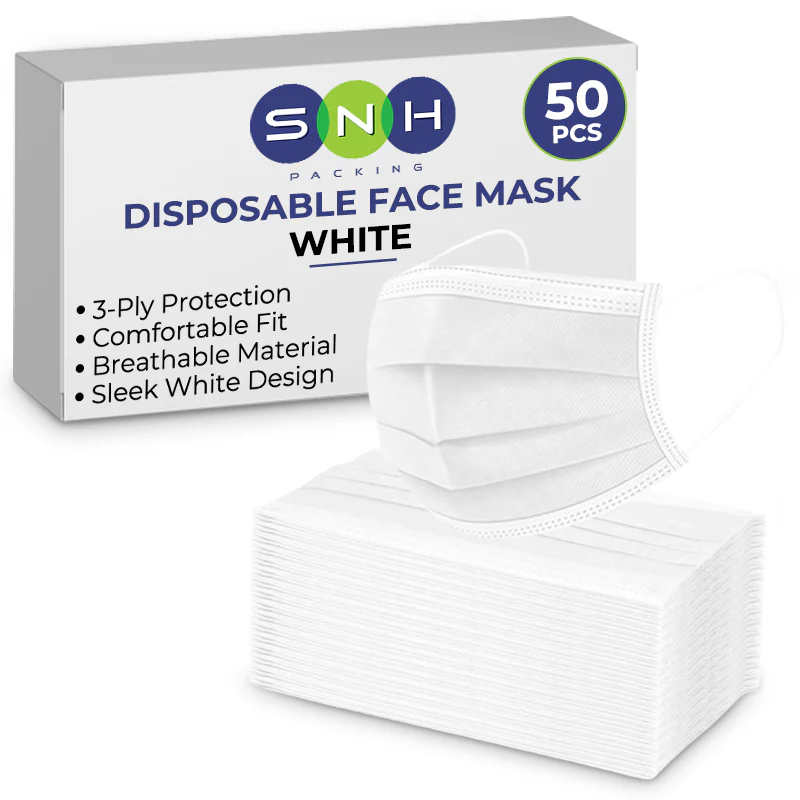 Disposable 3Ply Face Masks  50 PCS PKT - Image 3