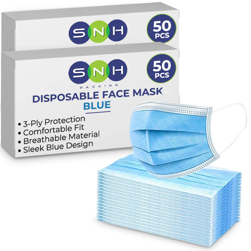 Disposable 3Ply Face Masks  50 PCS PKT - Image 4