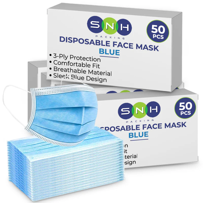 Disposable 3Ply Face Masks  50 PCS PKT - Image 5