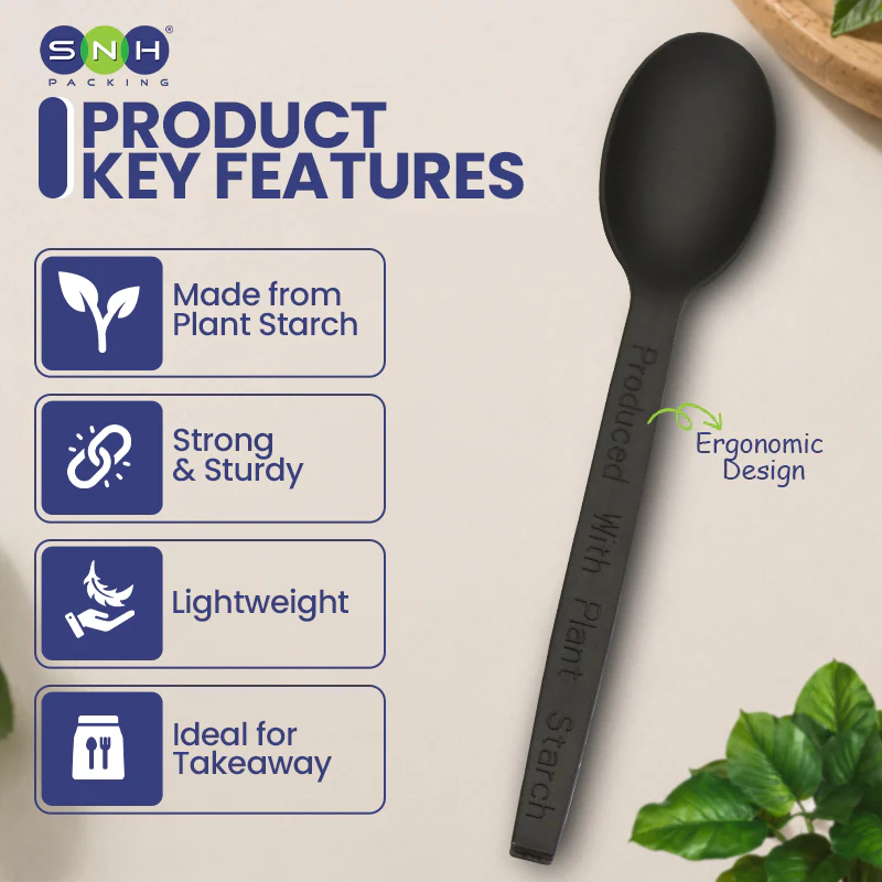 PSM Disposable Black Individual Cutlery UAE - Fork | Knife | Spoon - Image 11