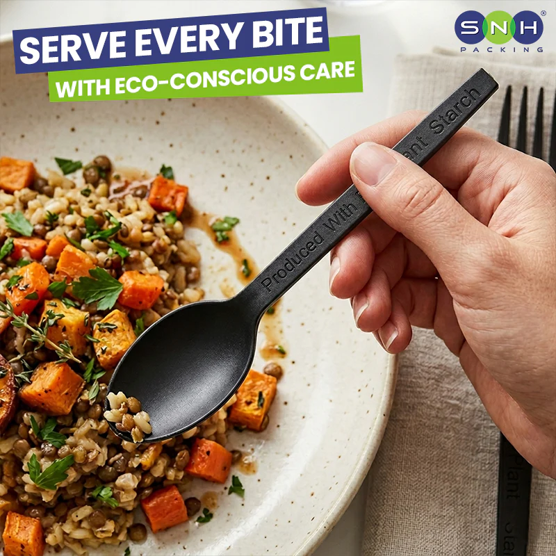 PSM Disposable Black Individual Cutlery UAE - Fork | Knife | Spoon - Image 12
