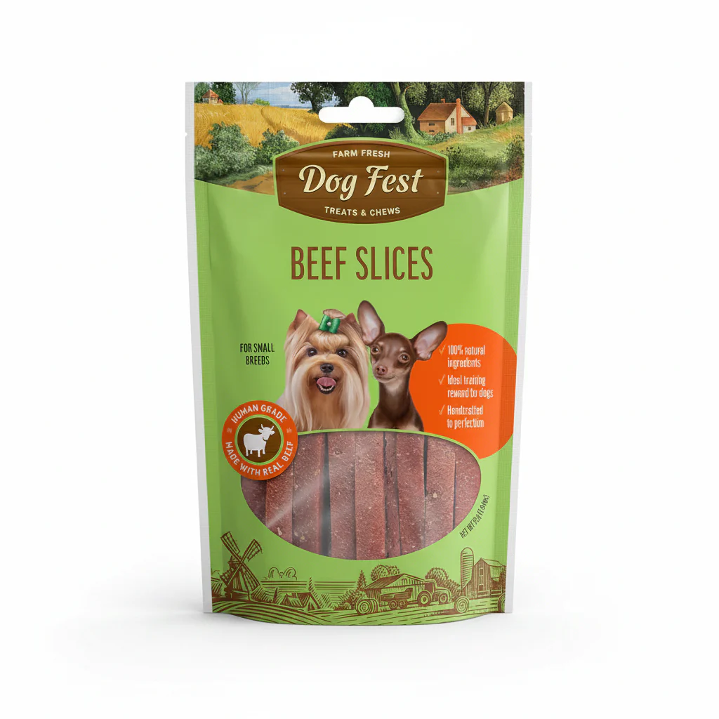 Dog Fest Beef Slices For Mini-Dogs - 55g