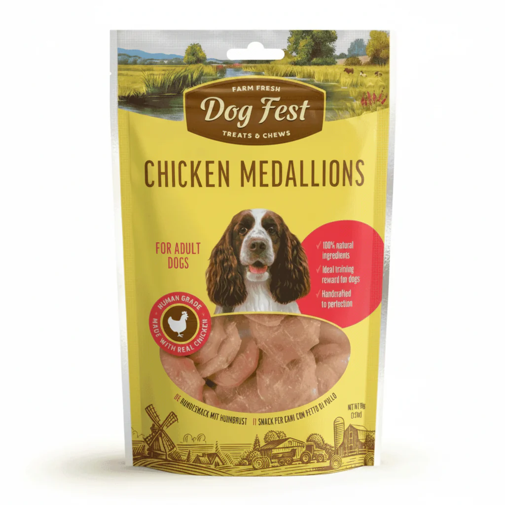 Dog Fest Chicken Medallions For Adult Dogs 90g