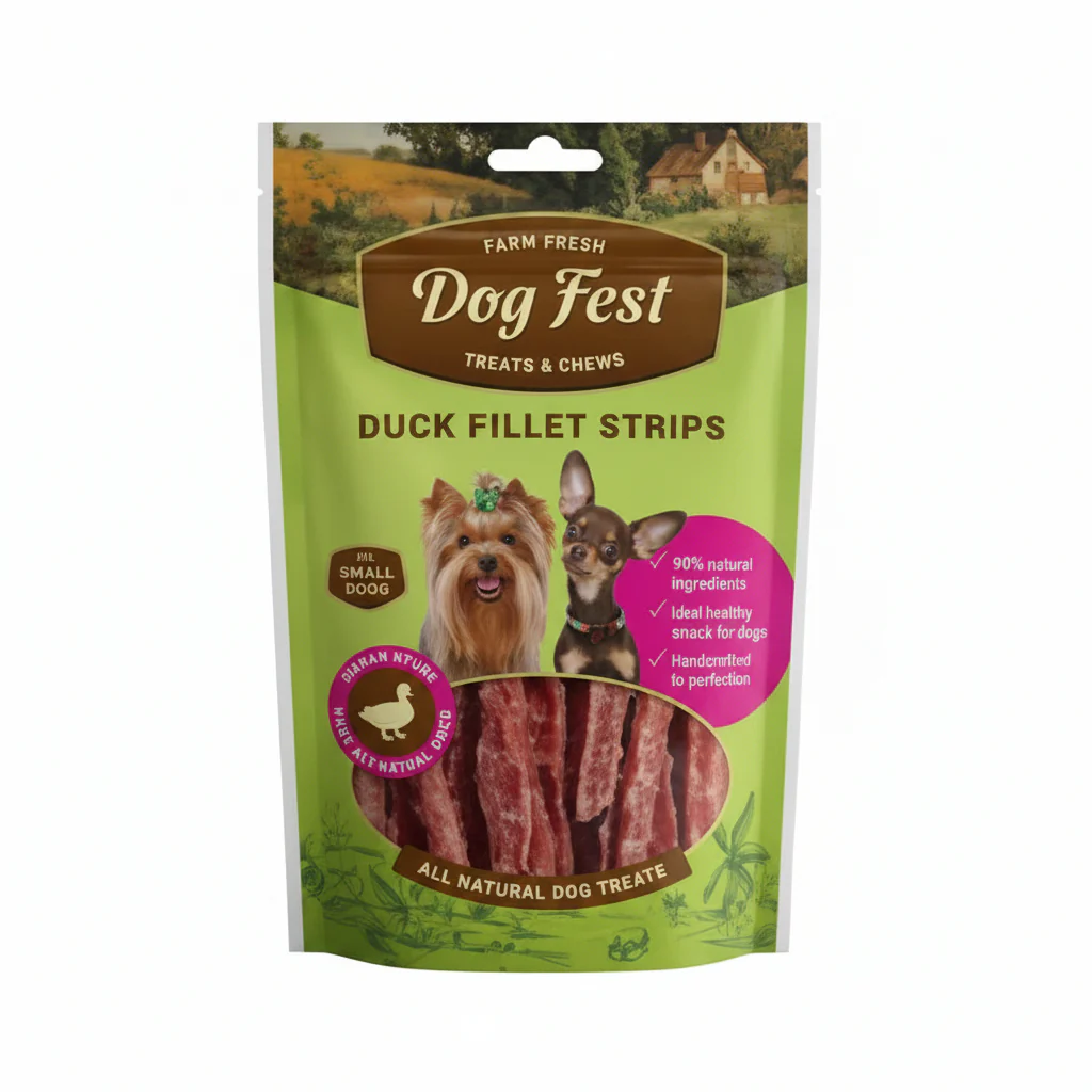 Dog Fest Duck Fillet Strips For Mini-Dogs - 55g