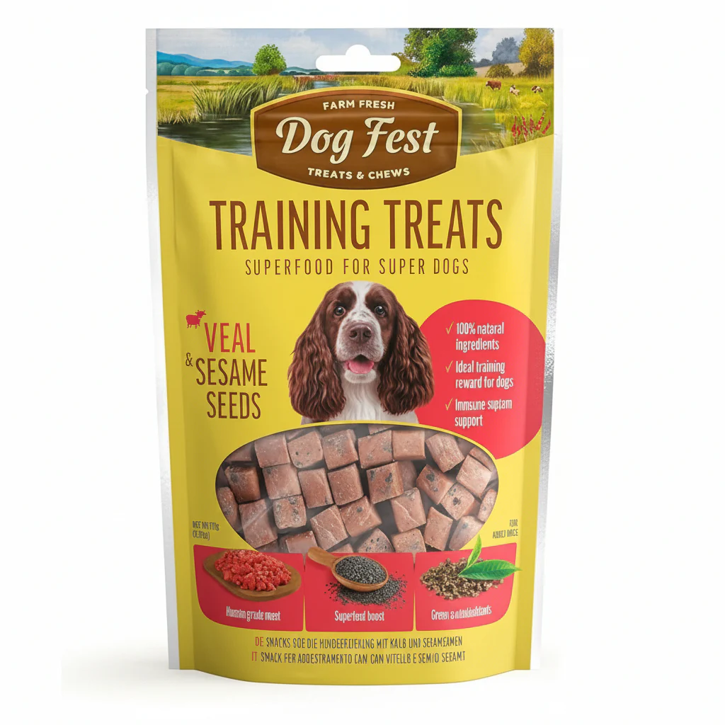 Dog Fest Training Treats Veal & Sesame Seeds 90g