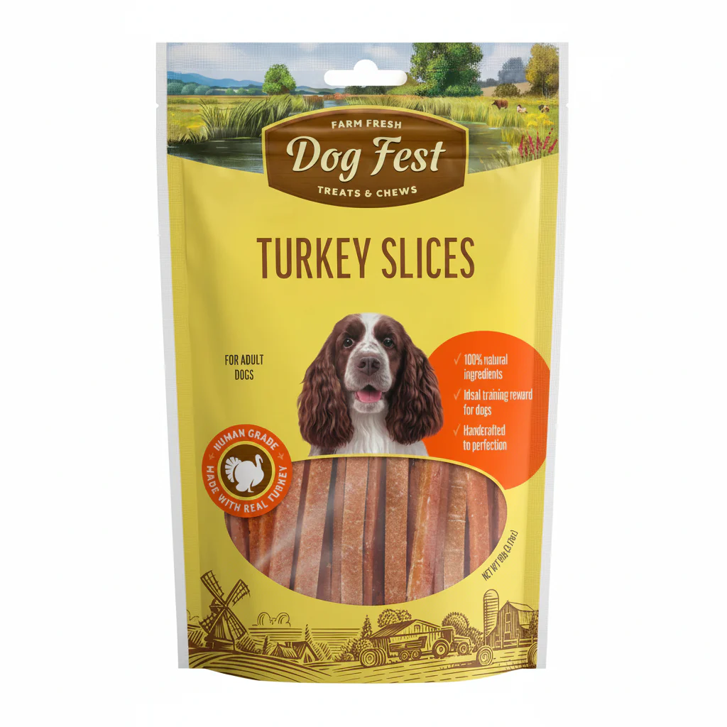 Dog Fest Turkey Slices For Adult Dogs[Weight - 90g]