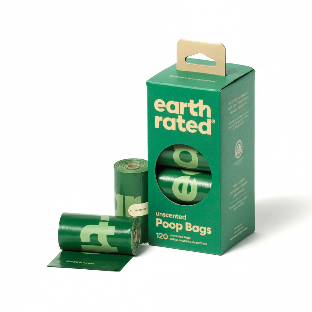 Earth Rated Dog Poop Bags Refill Rolls 120 BAGS