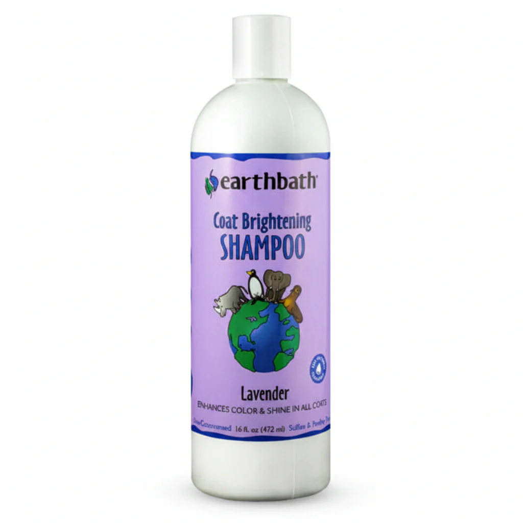 earthbath® Coat Brightening Shampoo, Lavender, Enhances Color & Shine in All Coats, Made in USA, 16 oz
