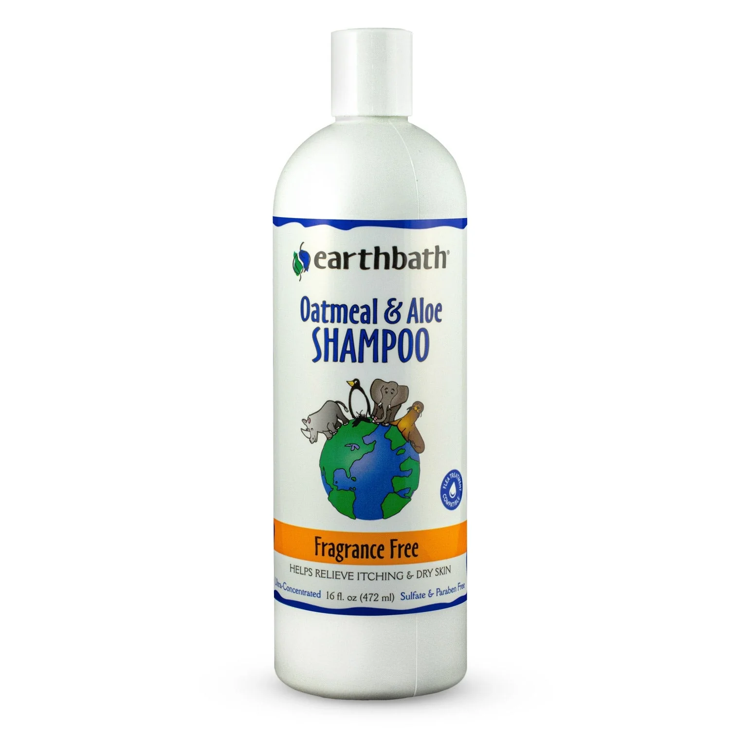 Earthbath Oatmeal & Aloe Shampoo Fragrance-Free 16oz