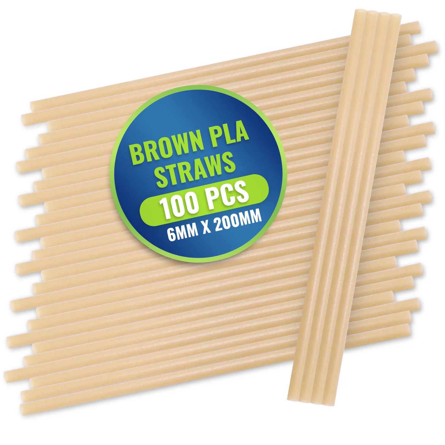 Eco Friendly PLA Coffee Straws  Wrapped | 100PCS - Image 2