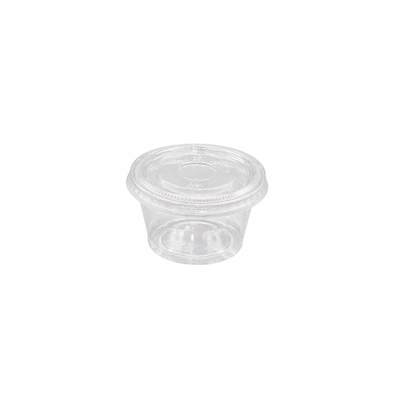 Eco friendly RPET Portion Cup / Sauce Cup / Ramekin / Souffle Cup - Ideal for Dips, Sauces & Condiments