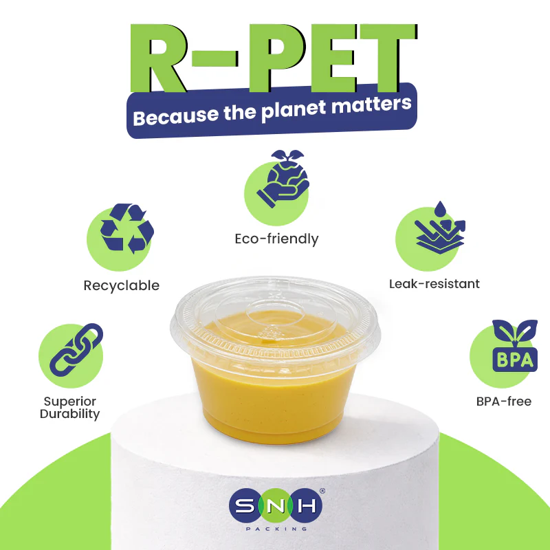 Eco friendly RPET Portion Cup / Sauce Cup / Ramekin / Souffle Cup - Ideal for Dips, Sauces & Condiments - Image 4