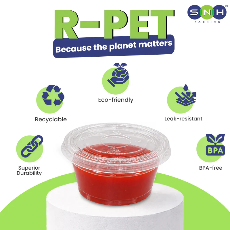 Eco friendly RPET Portion Cup / Sauce Cup / Ramekin / Souffle Cup - Ideal for Dips, Sauces & Condiments - Image 7