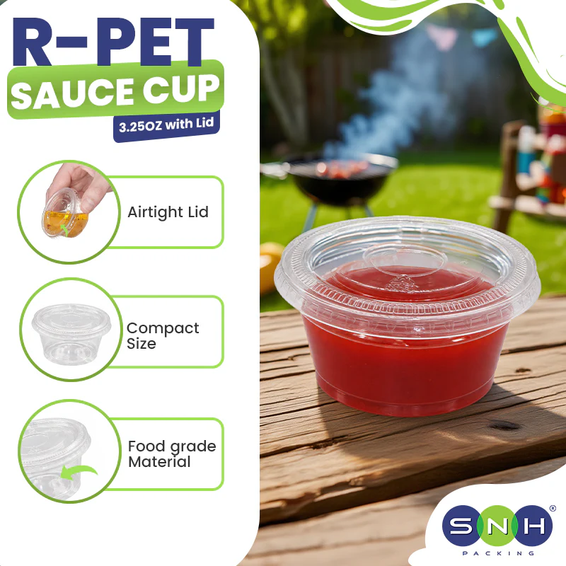 Eco friendly RPET Portion Cup / Sauce Cup / Ramekin / Souffle Cup - Ideal for Dips, Sauces & Condiments - Image 8