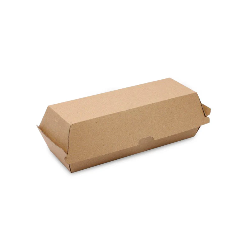 Endura Hotdog Box  Brown Kraft Takeaway Packaging