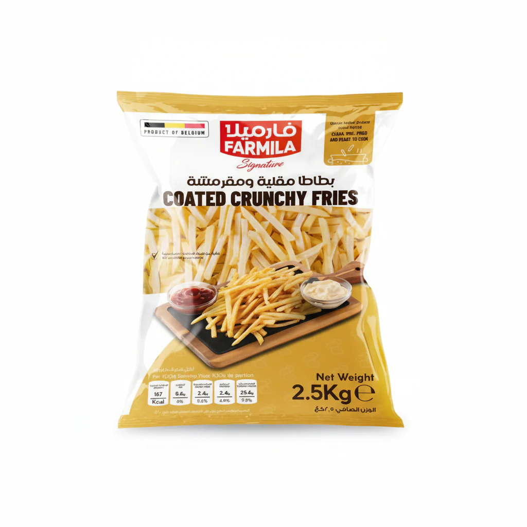 FARMILA SIGNATURE BELGIUM CRUNCHY COATED FRENCH FRIES 7MM - 2.5KG