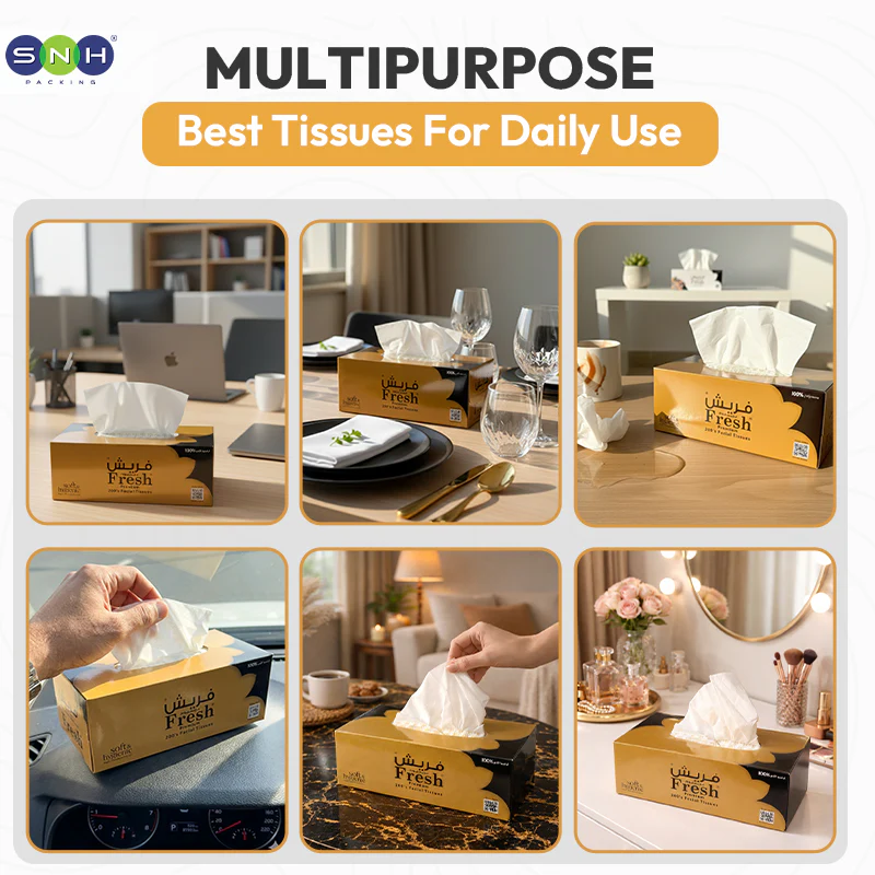 Fresh Facial Tissue  200 Sheets  2Ply  5 BXS PKT - Image 6