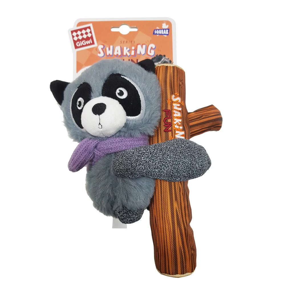Gigwi Plush toy with squeaker inside Raccoon