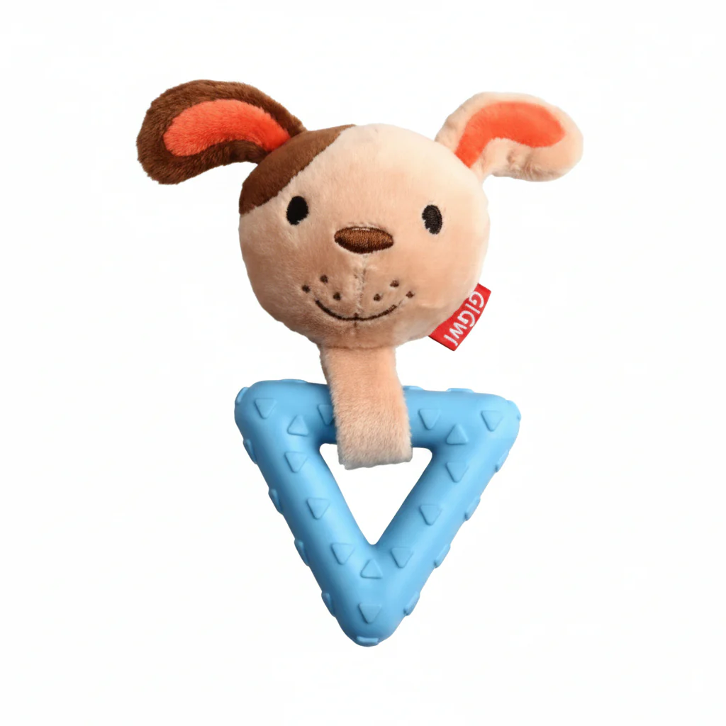 GiGwi Suppa Puppa Dog with Squeaker inside – Plush/TPR (Small)