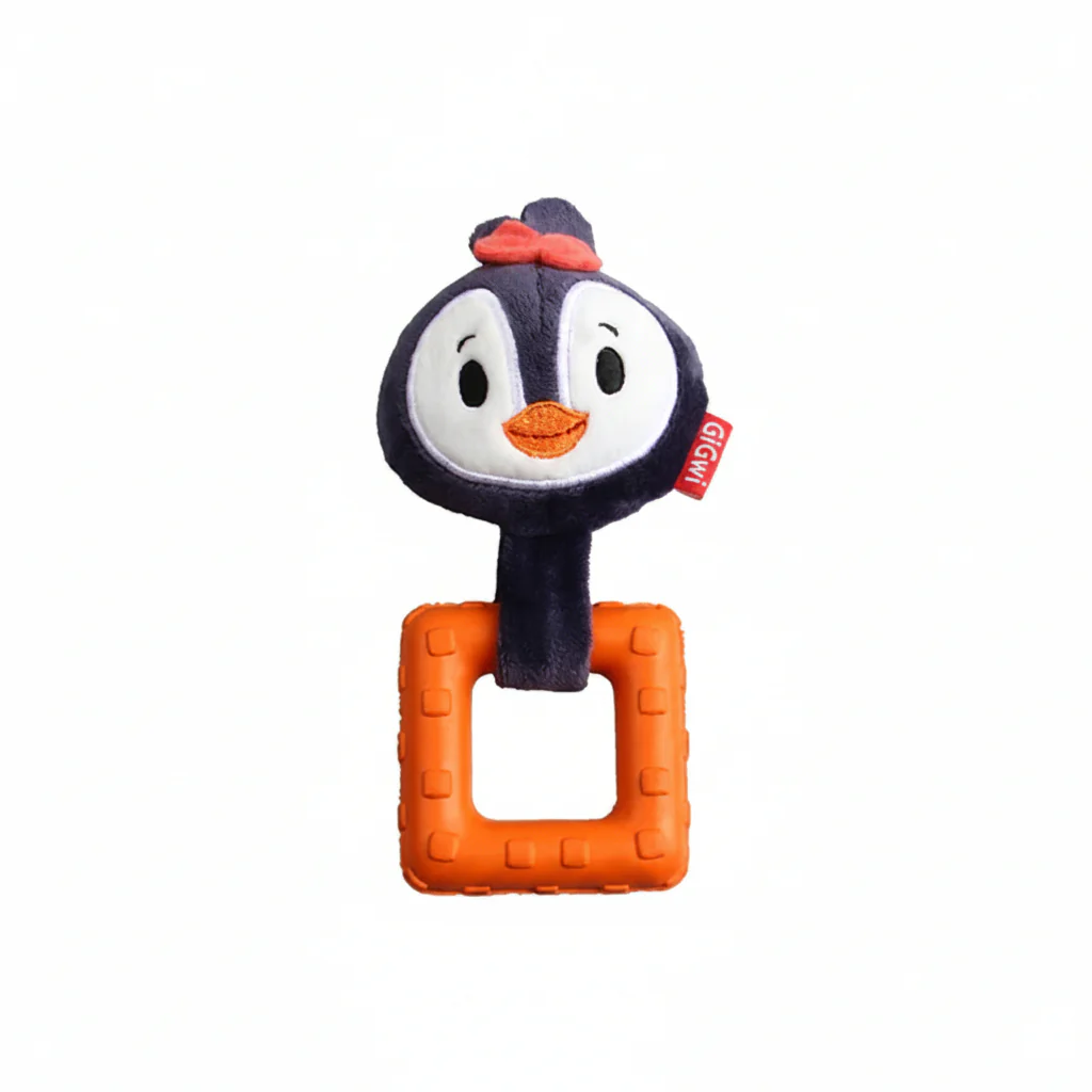 GiGwi Suppa Puppa Penguin with Squeaker inside – Plush/TPR (Extra Small)