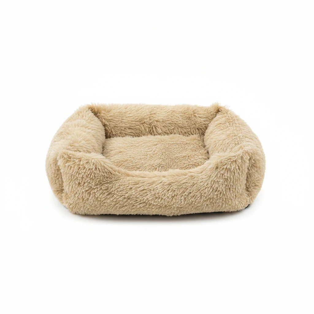 Grizzly Square Bed Light Brown - 66 x 56 x 18cm - Medium