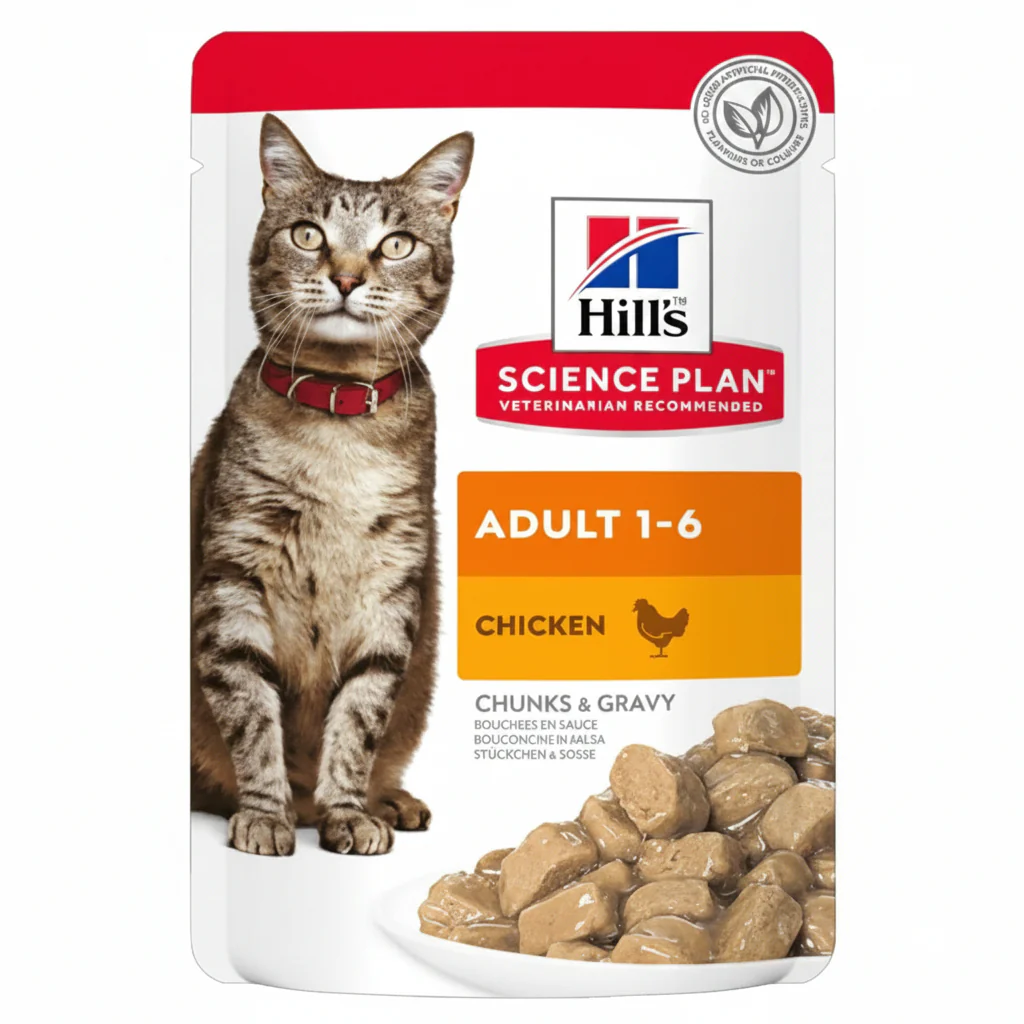 Hill's Science Plan Adult Wet Cat Food Chicken Pouches 85g