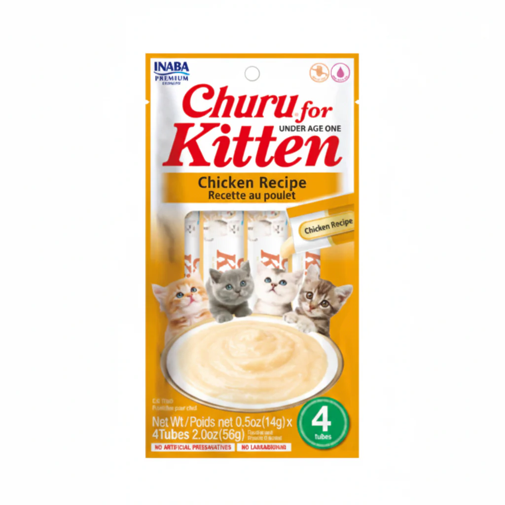Inaba Churu Chicken Recipe for Kitten 4PCS/PK – 56g