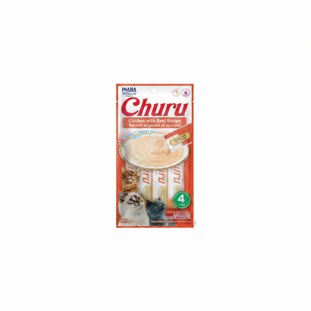 Inaba Churu Chicken with Beef Recipe 4PCS/PK – 56g