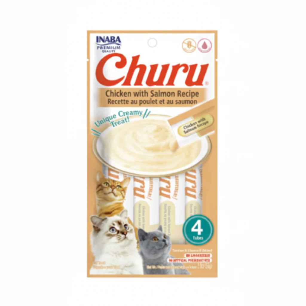 Inaba Churu Chicken with Salmon Recipe 4PCS/PK – 56g