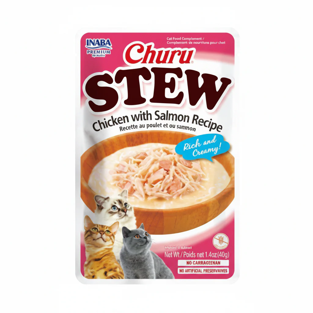 Inaba Churu Stew Chicken with Salmon Recipe 40G