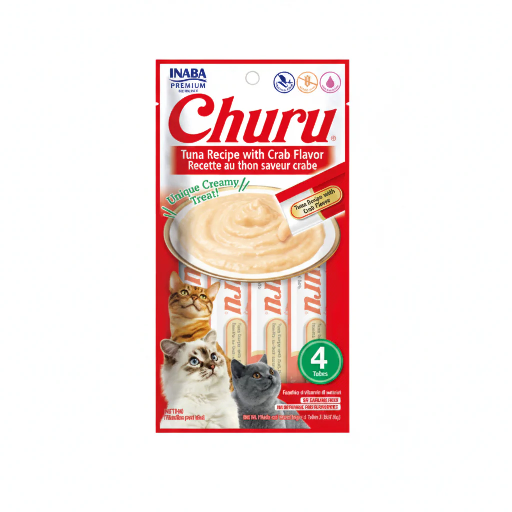 Inaba Churu Tuna Recipe with Crab Flavor 4PCS/PK – 56g