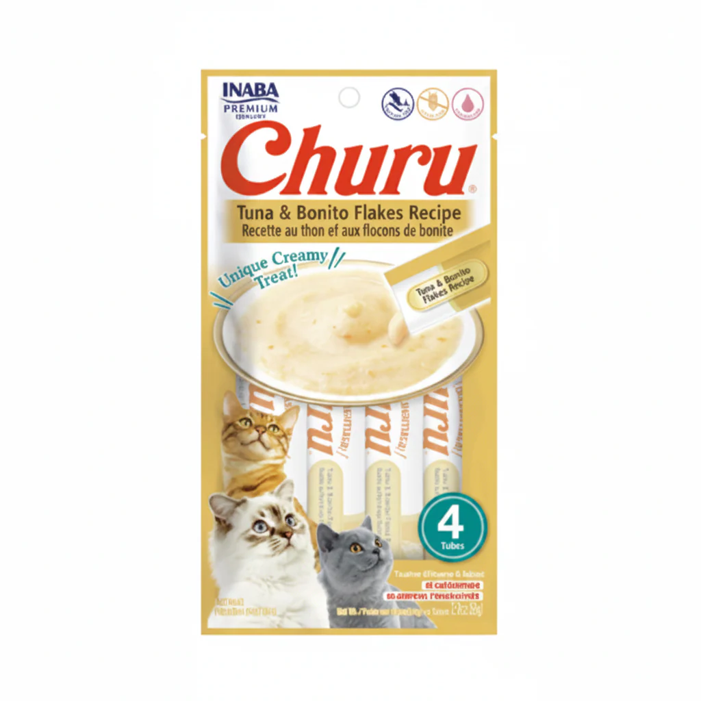Inaba Churu Tuna with Bonito Flakes Recipe 4PCS/PK – 56g
