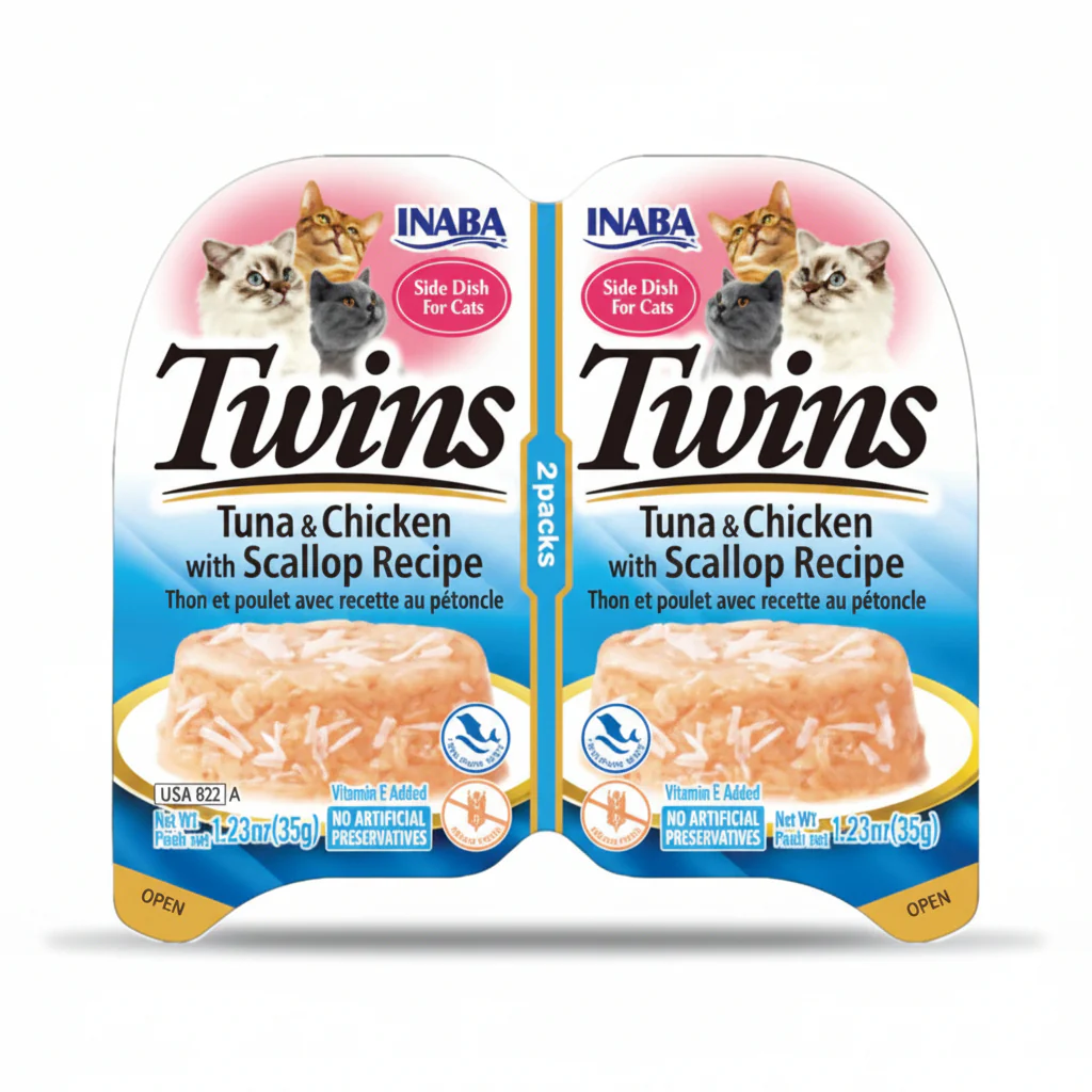 Inaba Twins Cup Tuna & Chicken with Scallop Recipe - 2x35g