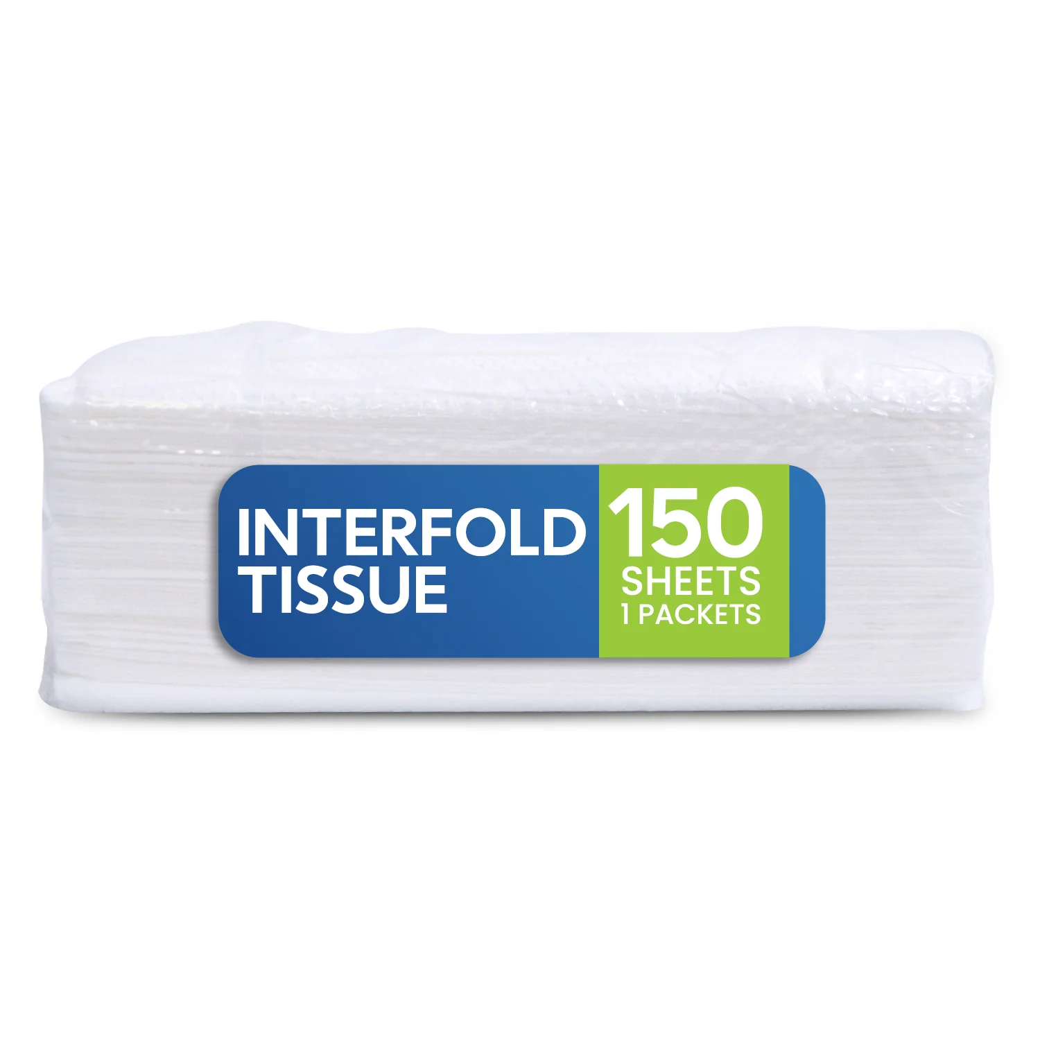 Interfold Tissue  1 Ply 150 Sheets Soft & Absorbent