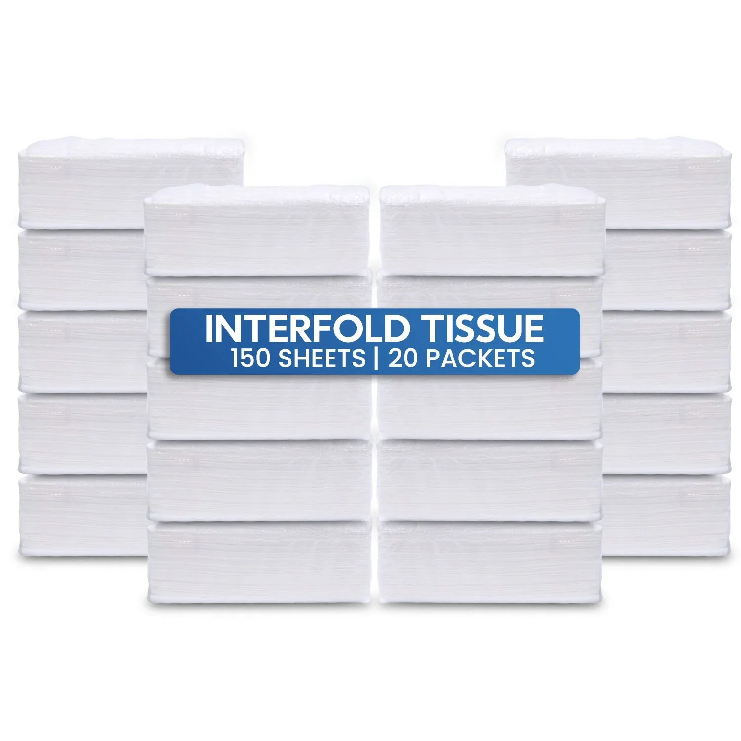 Interfold Tissue  1 Ply 150 Sheets Soft & Absorbent - Image 10