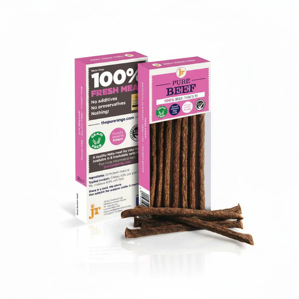 JR Pure Stick Dog Treats with Beef 50 g