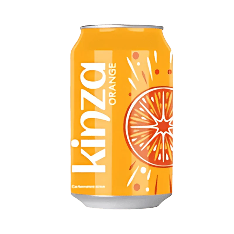 Kinza Orange 300ml Soft Drink  24 Tin Pack