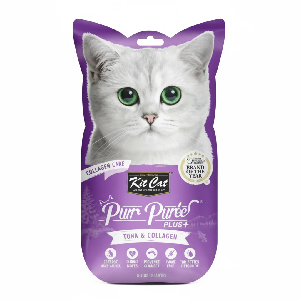 Kit Cat Purr Puree Plus+ Tuna & Collagen (Collagen Care)