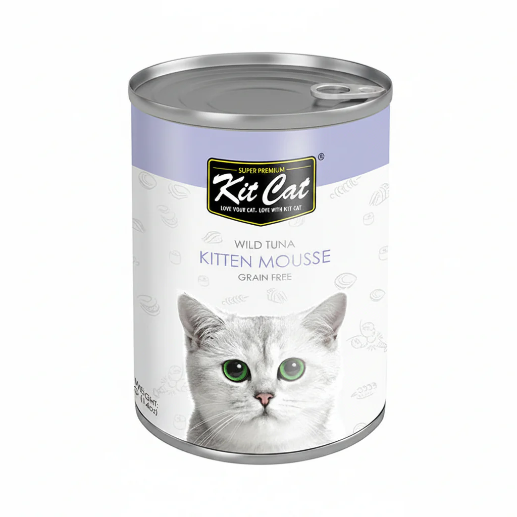 Kit Cat Wild Tuna Kitten Mousse Canned Cat Food 400g
