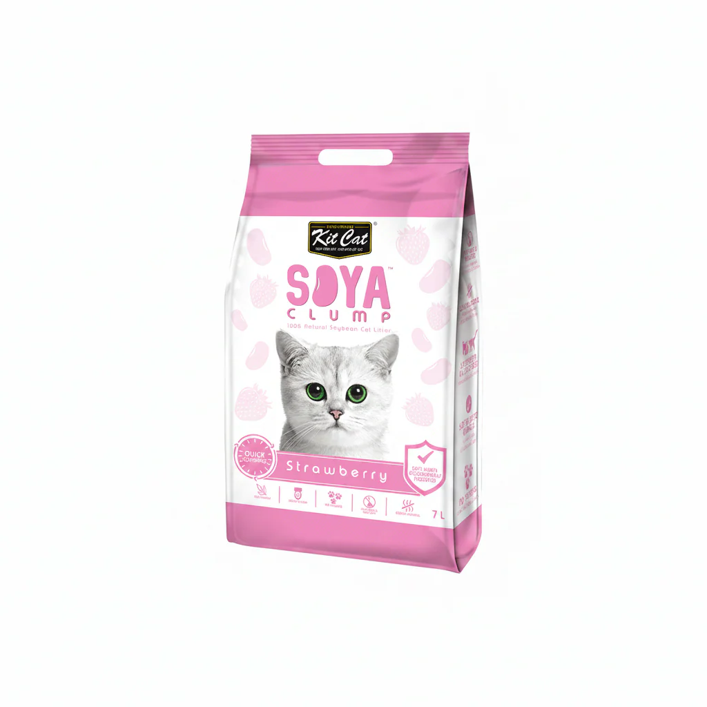 Kit Cat SoyaClump Soybean Litter Strawberry 7L