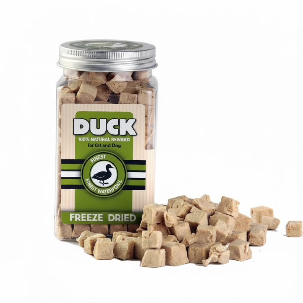 KIWI WALKER Freeze Dried Grain Free Snack Duck Cubes Dog & Cat Treats 80G