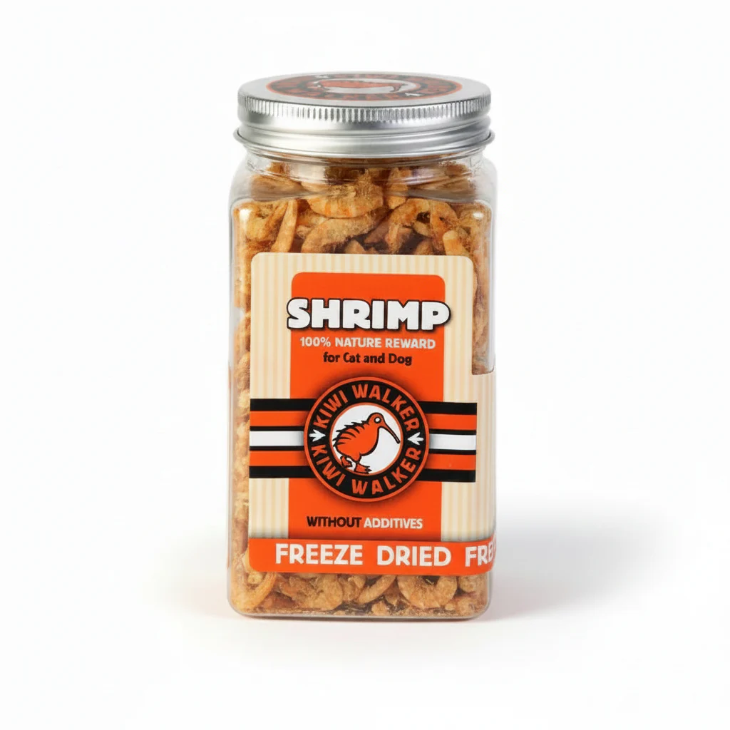 KIWI WALKER Freeze Dried Grain Free Snack Shrimp Dog & Cat Treats 50G