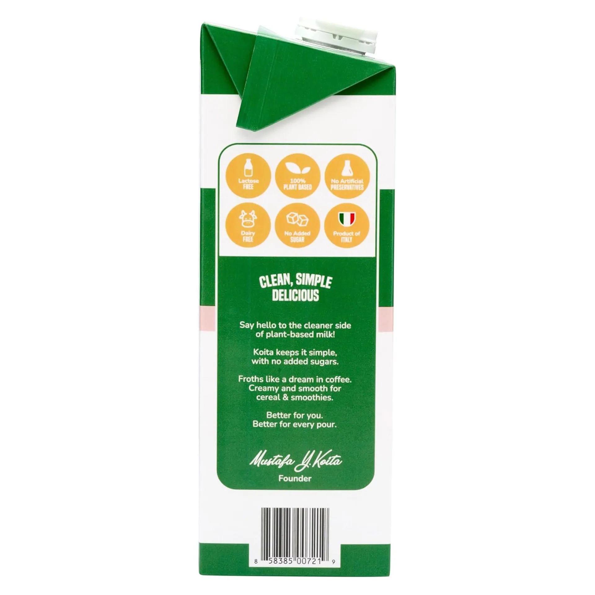 Koita Plant Based Coconut Milk (No Added Sugar) 1LTR - Image 2