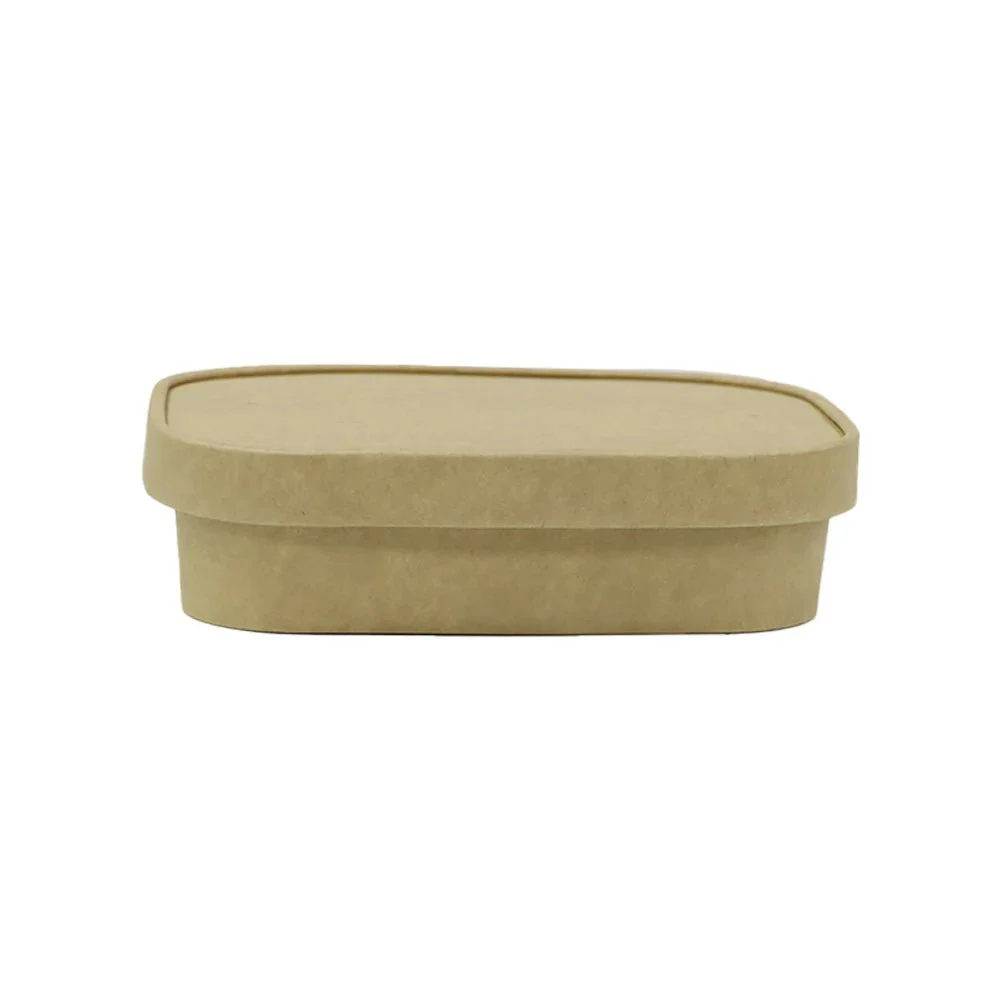 Kraft Rectangular Paper Containers Takeaway & Food Packaging - Image 3
