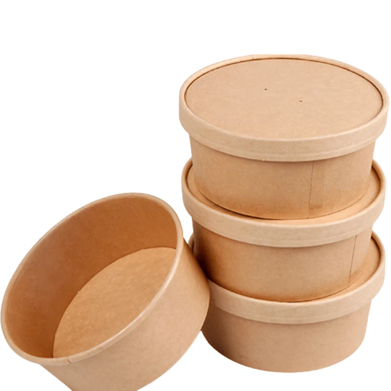 Kraft Salad Bowls  Brown Kraft Disposable Food Bowls - Image 2