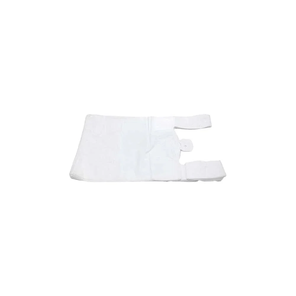 LD Shopper White Lightweight Plastic Carry Bag