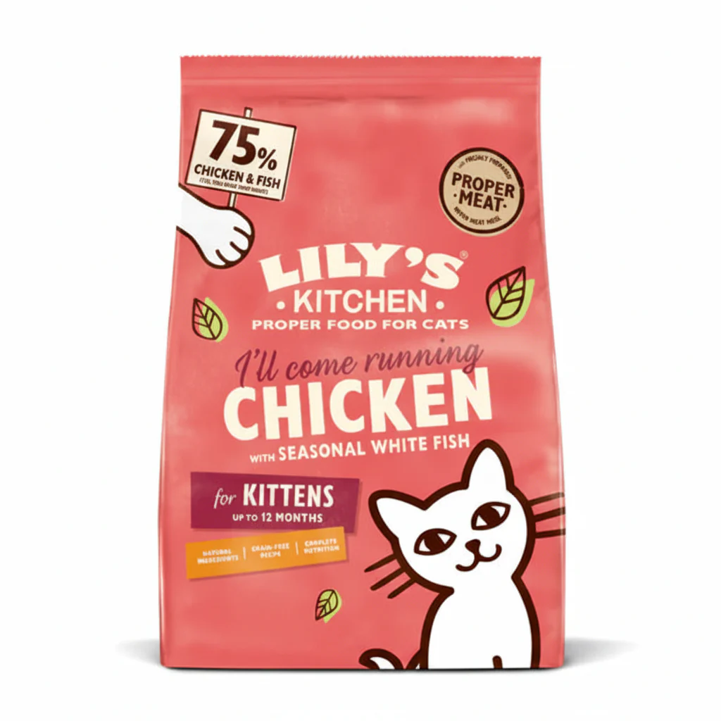 Lily's Kitchen Chicken & White Fish Kitten Dry Food - 800G