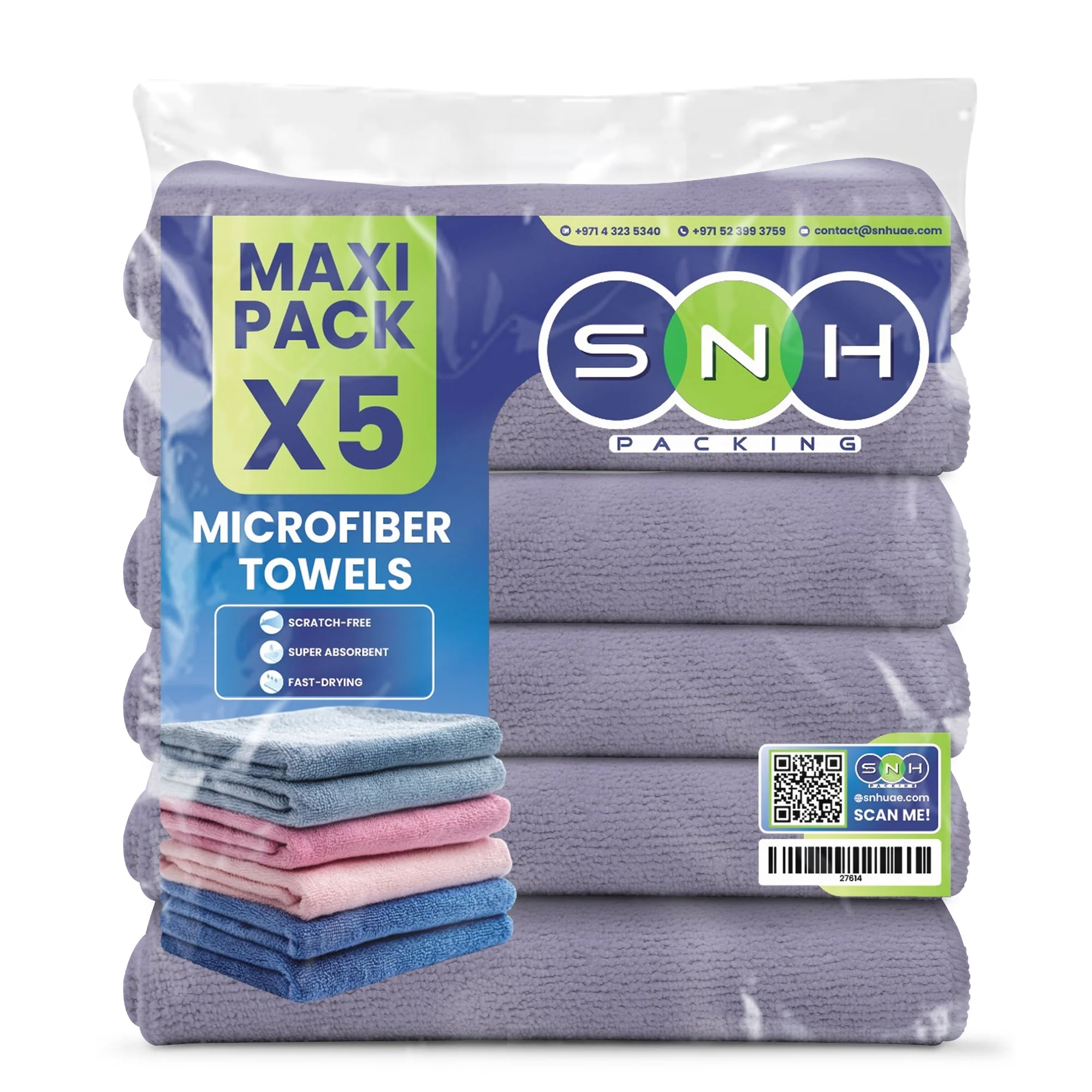 Microfiber Cleaning Cloth  5 PCS PKT | 40x40 cm - Image 10